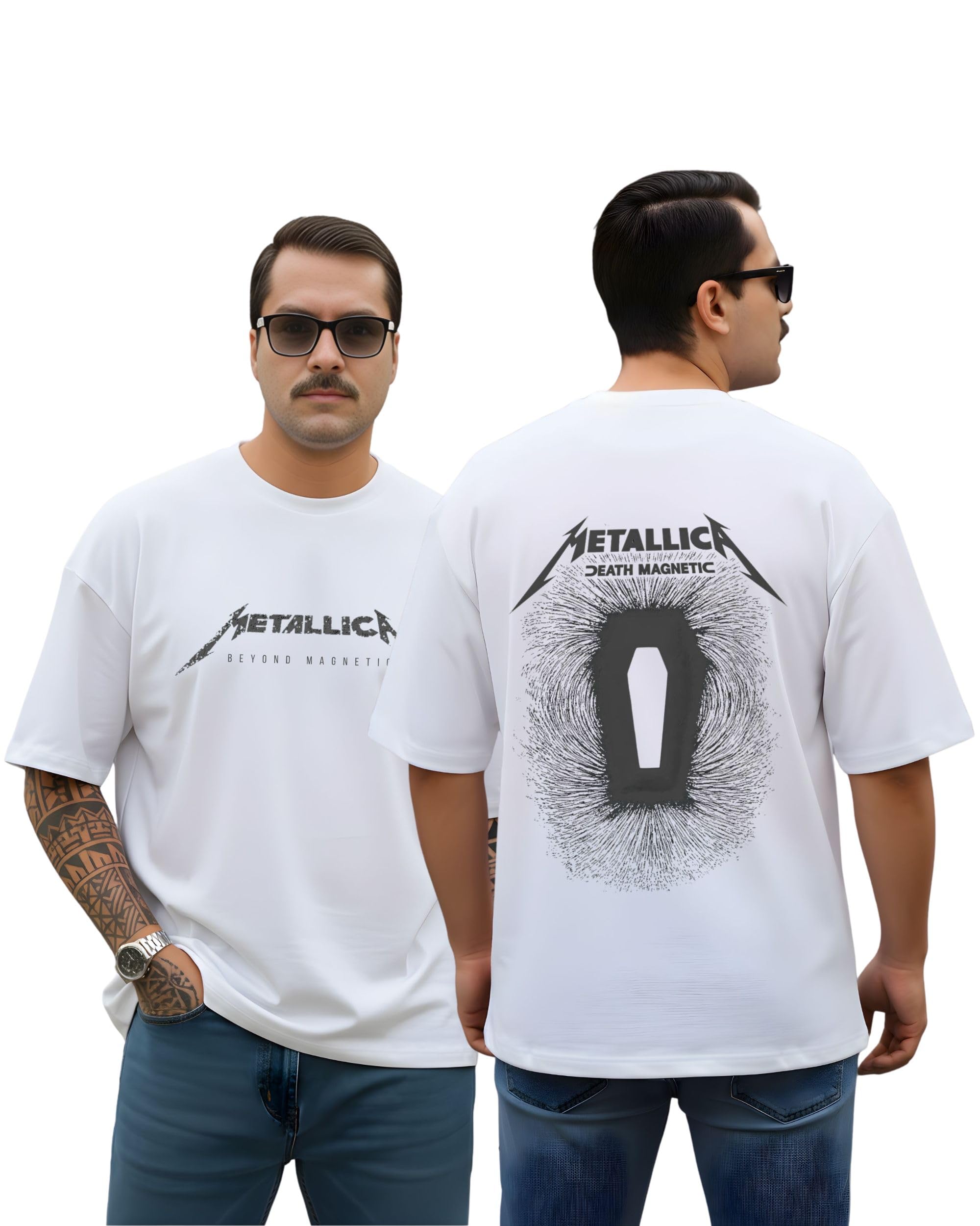 Buy BRATMAZ Metallica Death Magnetic Rock Band Graphic T-Shirt